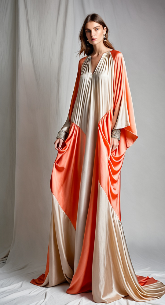 Hakili D Loose Long Silk Dress Aisha Ready To Wear