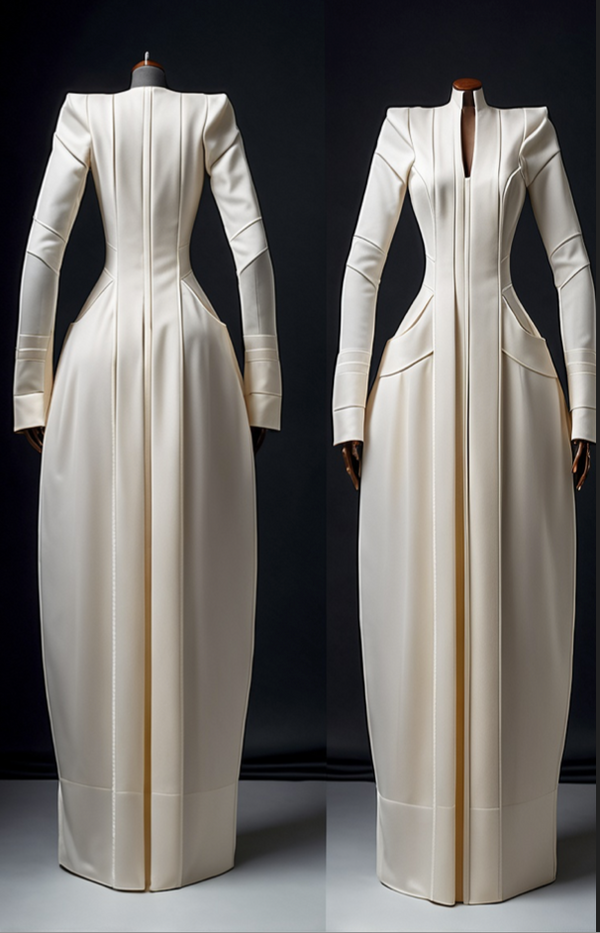 Kuma Sira Dress - Long tailored Dress (Atelier Collection)