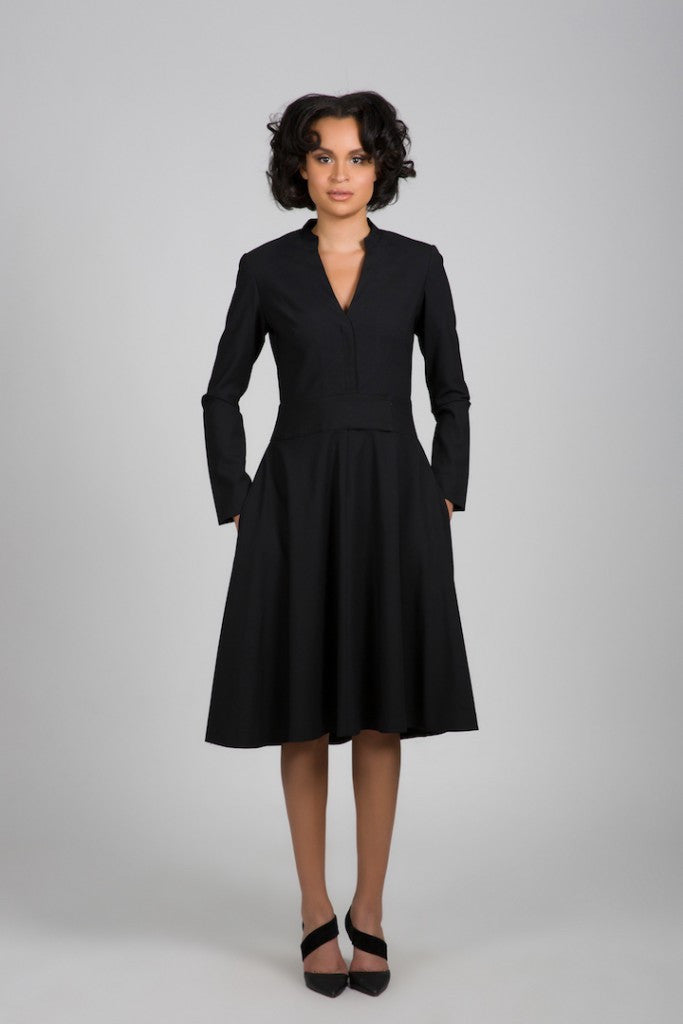 Wool Flare Dress